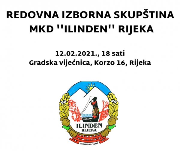 Redovna izborna skupština Udruge MKD ''Ilinden'' – Rijeka