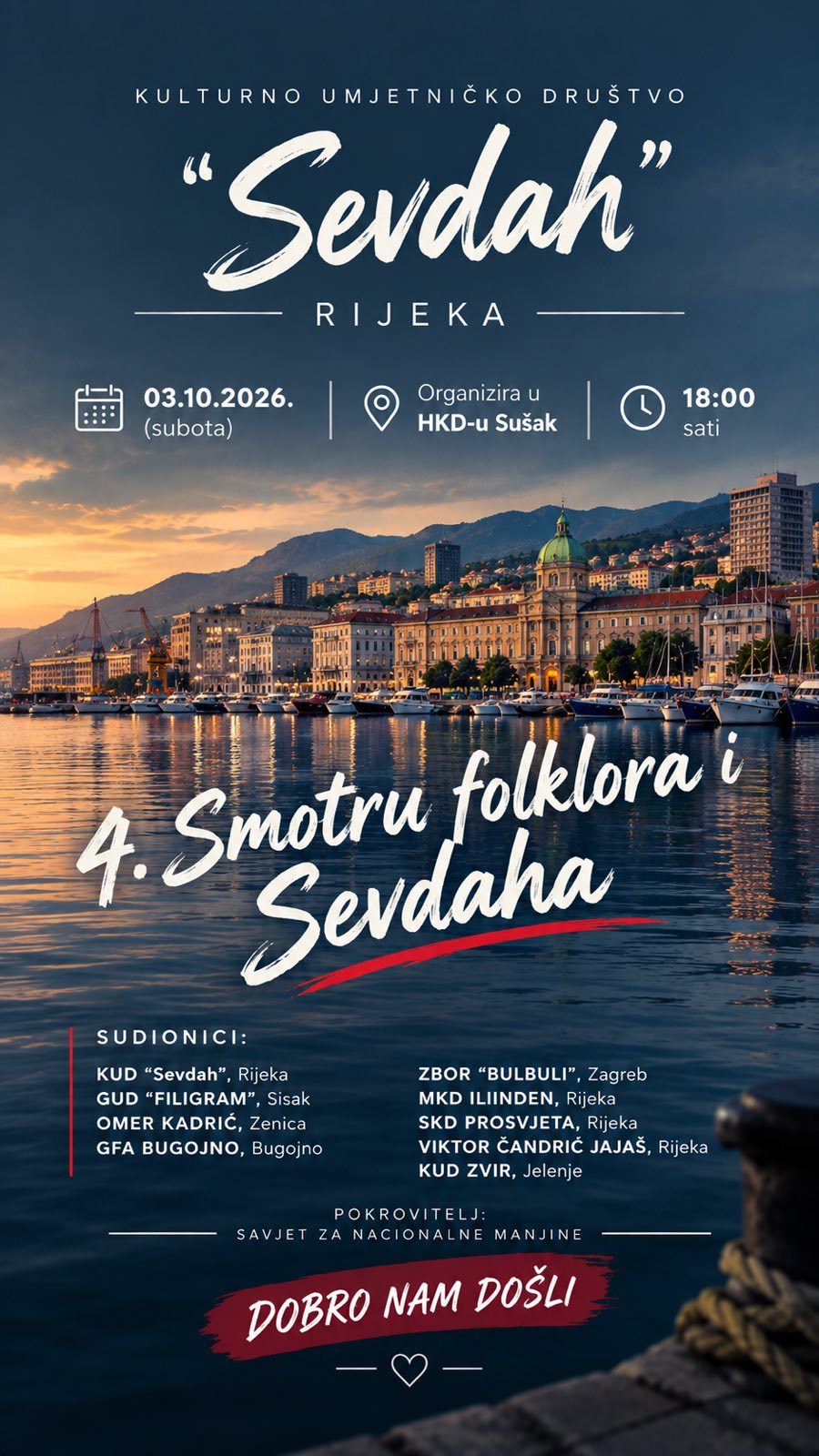 MKD Ilinden Rijeka na 4. Smotri folklora i sevdaha „Sevdah“
