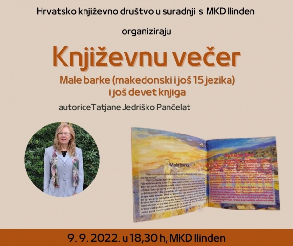 Književna večer u MKD Ilinden 2022.